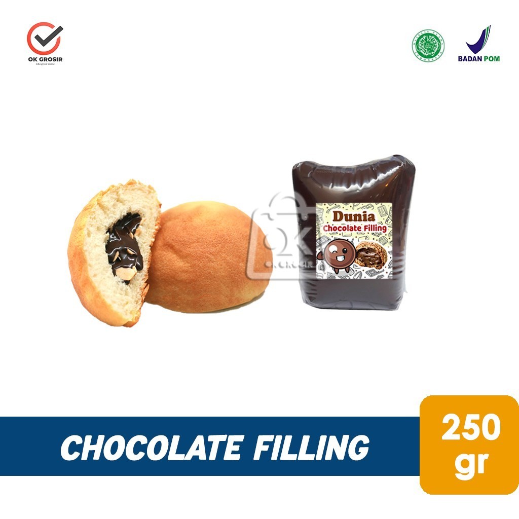 Jual Coklat Filling Dunia / Selai Isian Coklat (Repack 250gr) | Shopee ...