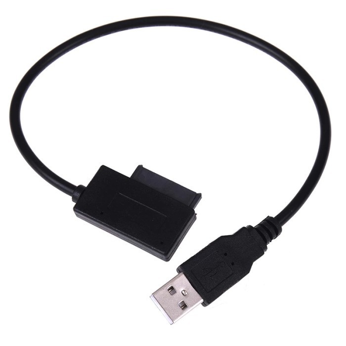 Jual Kabel USB 2.0 To Mini SATA II 13pin 7+6 Converter Internal DVD-ROM ...
