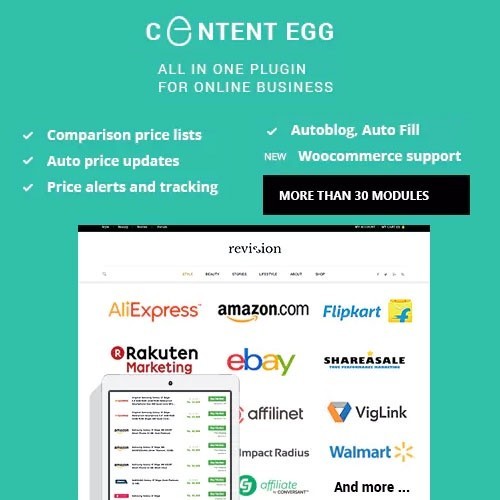 Jual Content Egg Pro - All in one plugin for Affiliate, Price ...