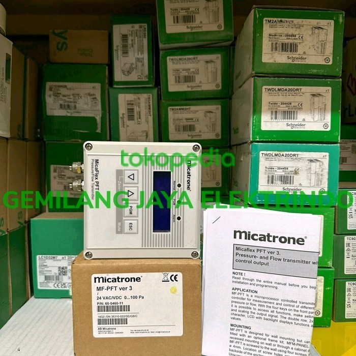 Jual MICATRONE PREASURE/FLOW TRANSMITTER MICAFLEX MF-PFT VER.3 24 VAC ...