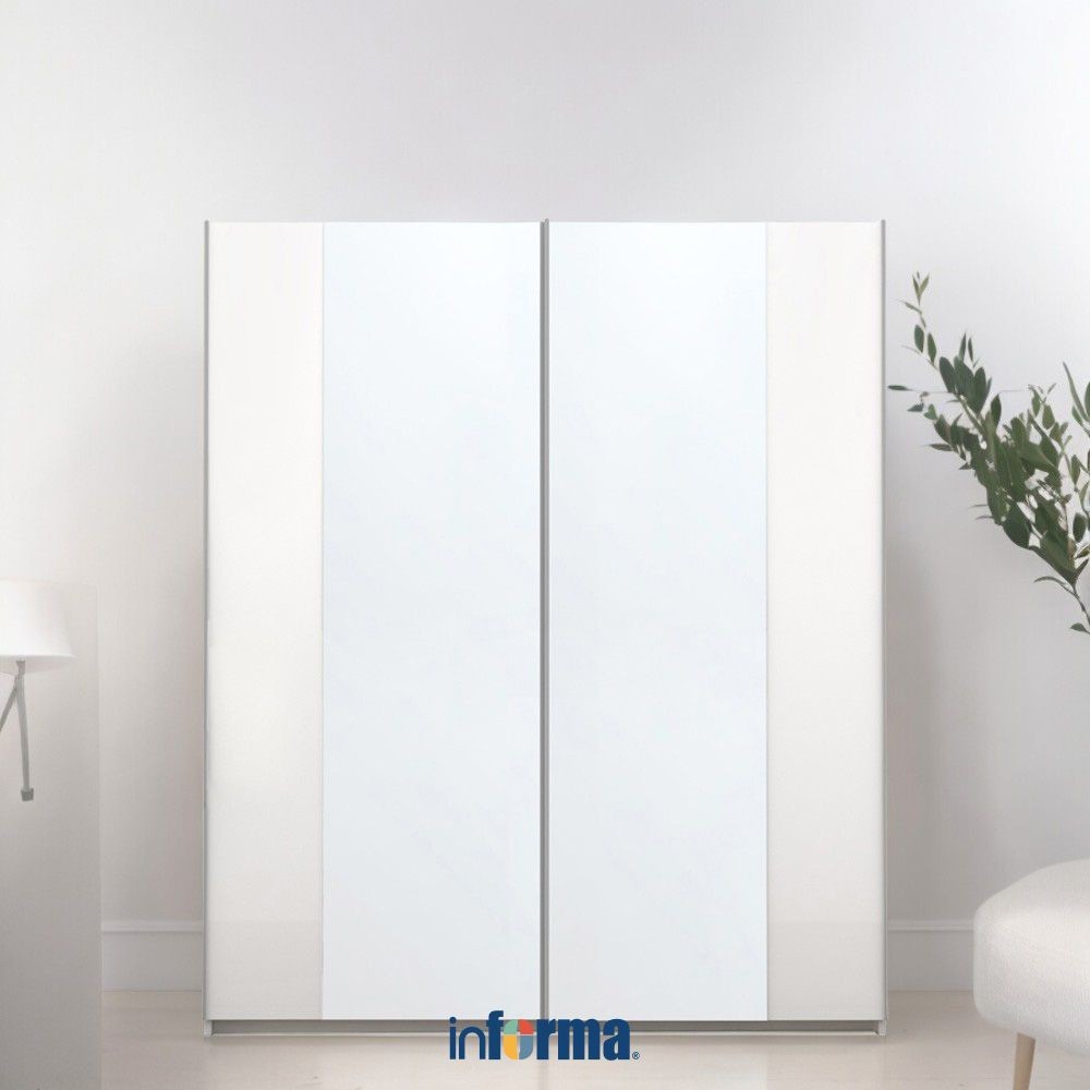 Jual Informa Casia Lemari Pakaian 2 Pintu - Putih Off Wardrobe Storage ...