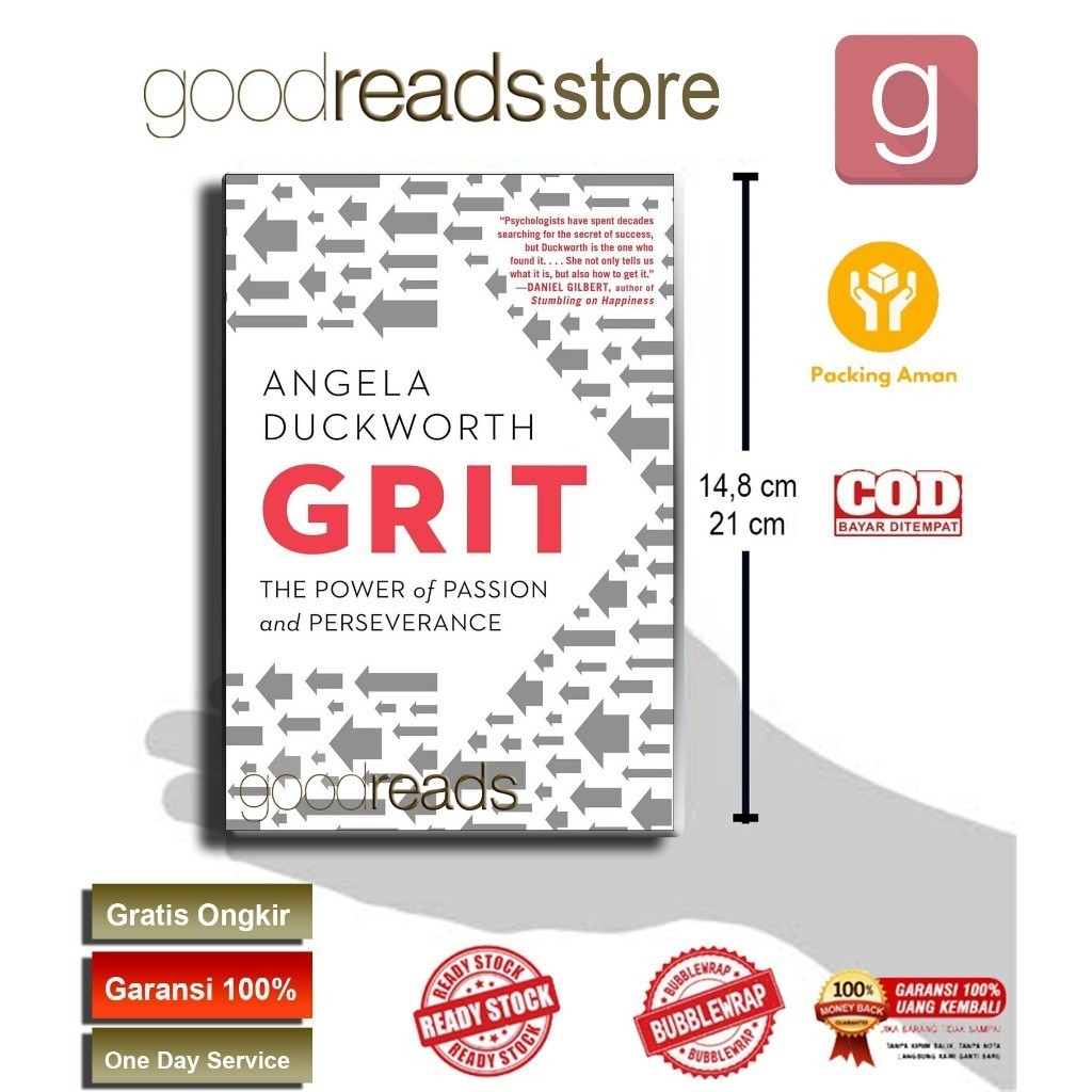 Jual Grit The Power of Passion and Perseverance - Angela Duckworth ...