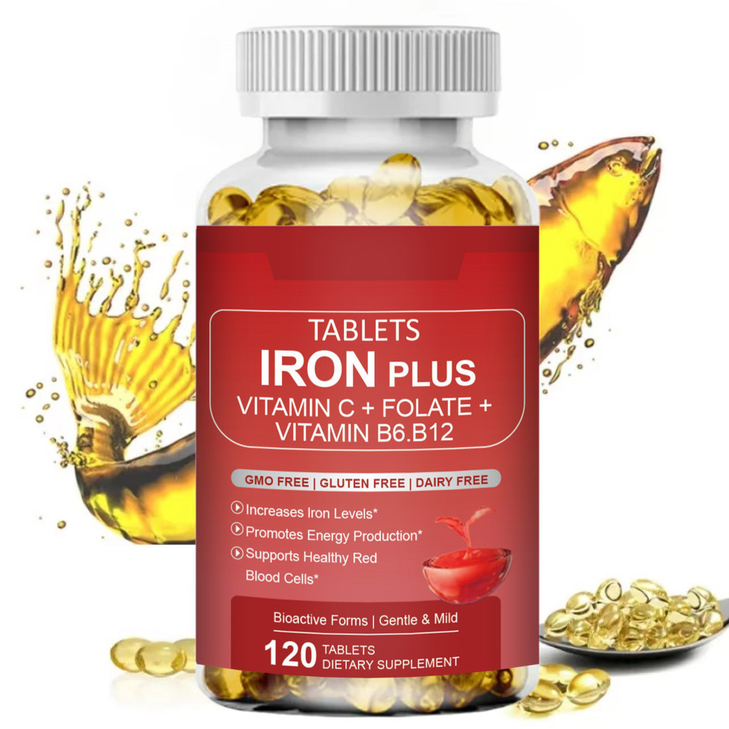 Jual Iron Tablets Carbonyl Iron 68mg with Vitamin C 250Mg and folate