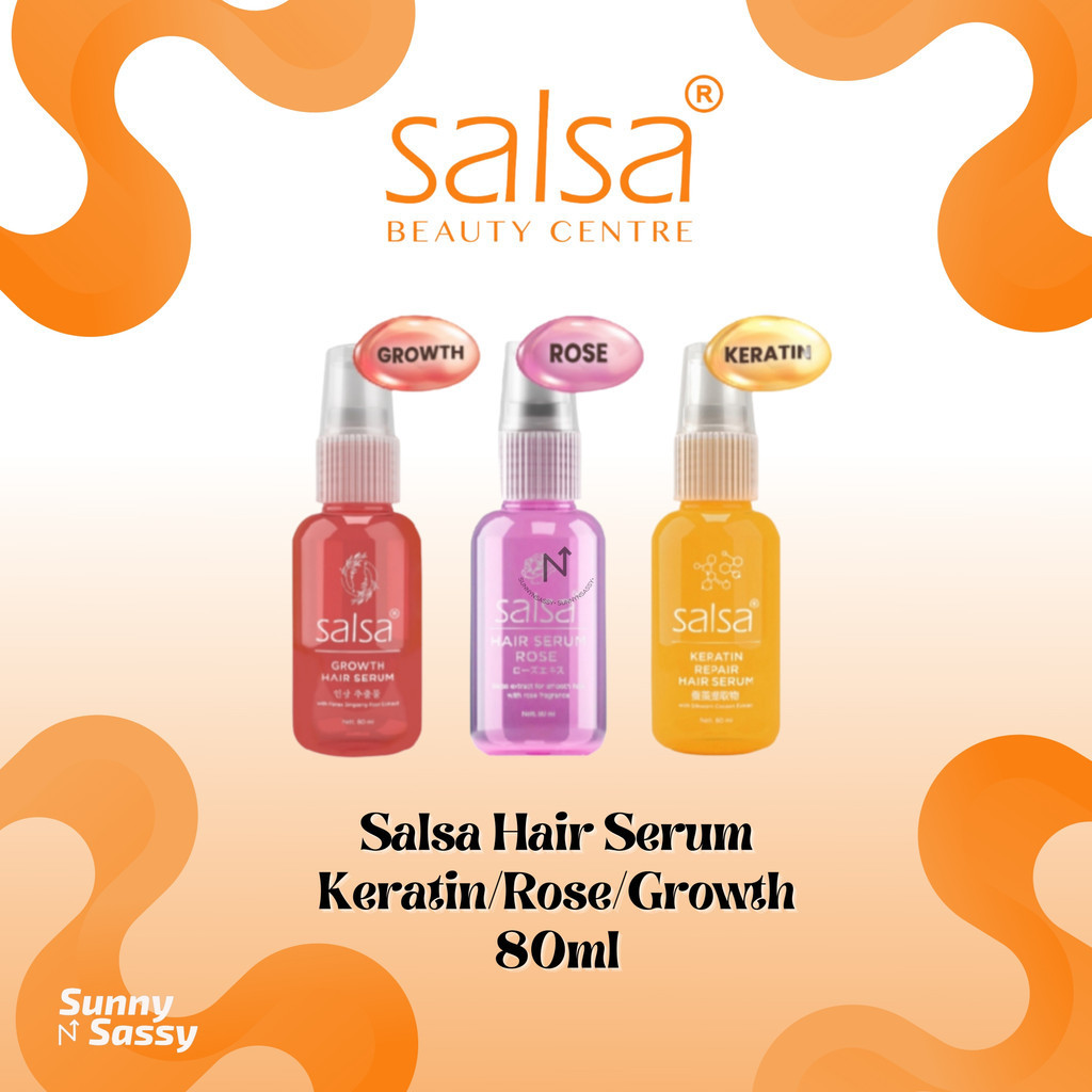 Jual Salsa Hair Serum Spray Keratin/Rose/Growth 80ml / Serum Perawatan ...
