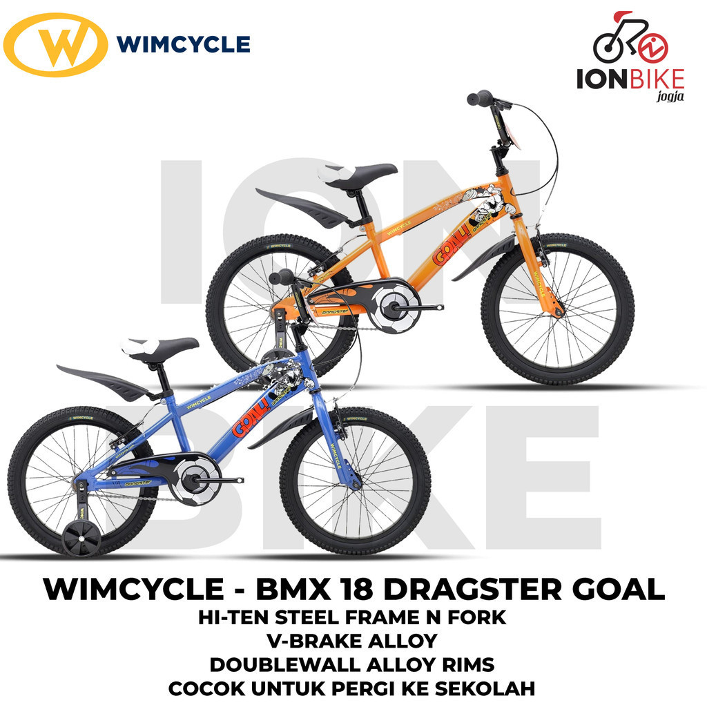 Jual Sepeda BMX 18 Wim Cycle Dragster Goal Terbaru Anak WimCycle Edisi ...