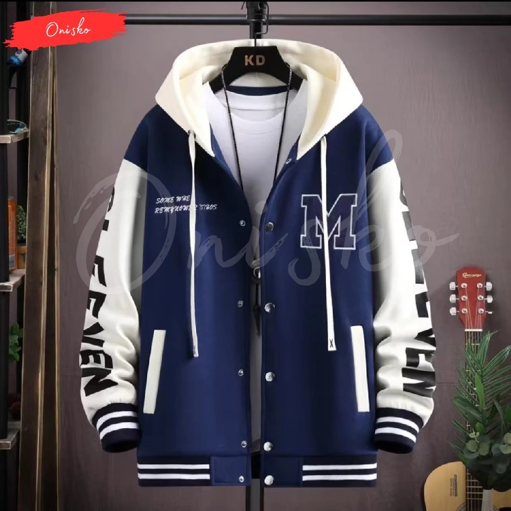 Jual Terbaru Jaket Kupluk Varsity Baseball Model Kekinian Untuk Usia 1 16 Tahun TK SD SMP Size 2 4 6 8 10 12 14 16 18 Bahan Fleece Premium Tebal Tidak Bikin Gerah