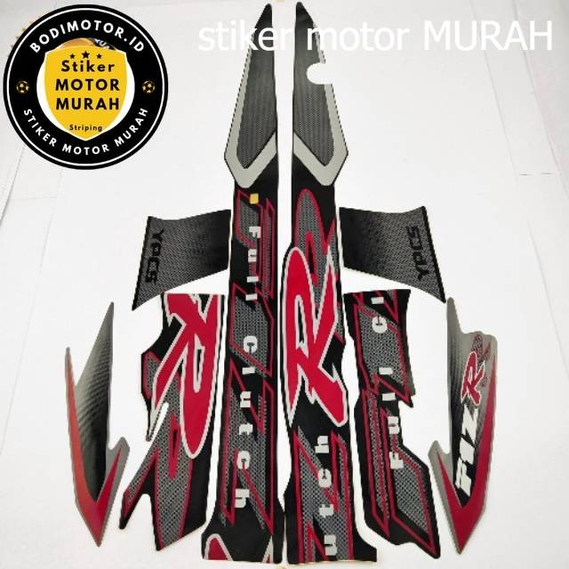 Jual Stiker list polet striping yamaha fizr f1zr fiz r hitam abu 2004 ...