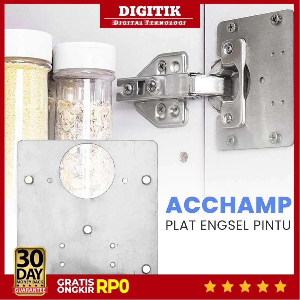 Jual DIGITIK ACCHAMP Plat Engsel Pintu Repair Furniture