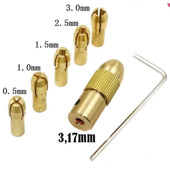 Jual Collet Mini Grinder SET Chuck Kepala Bor Gerinda Mini Colet Drill ...