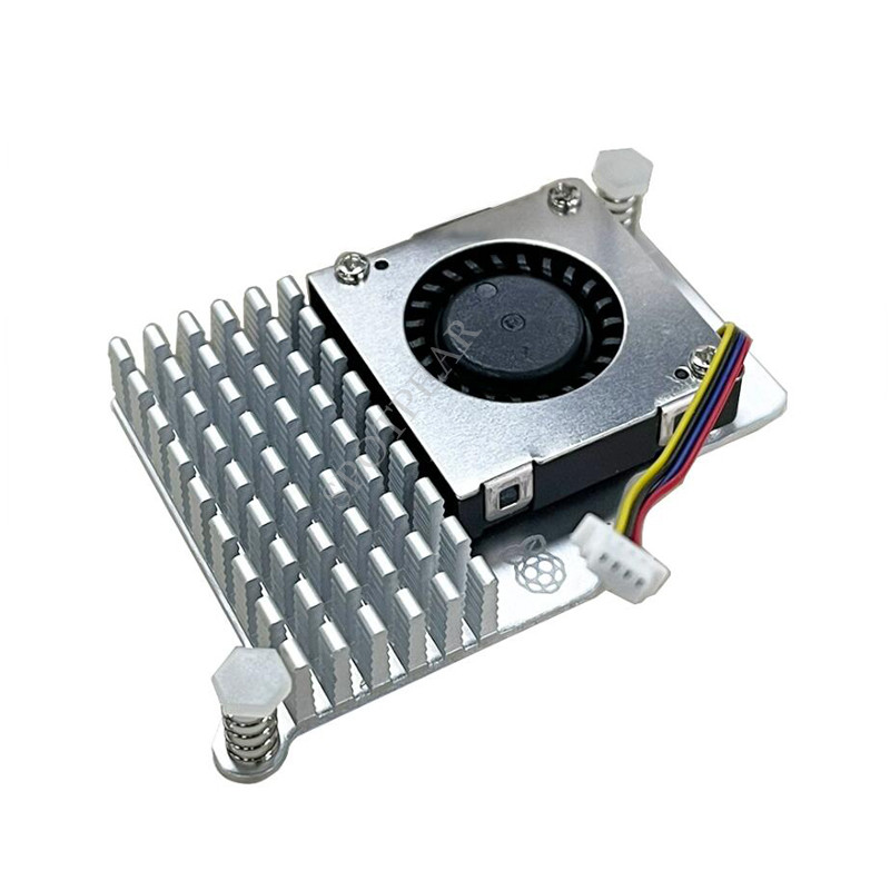 Jual Raspberry Pi 5 Official Heatsink Fan Metal Radiator Active Cooler ...
