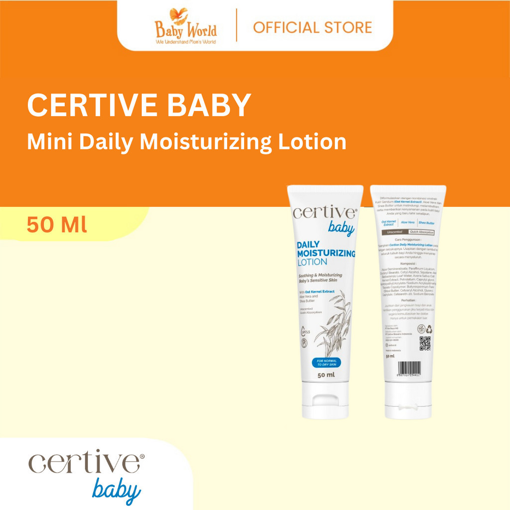 Jual Certive Baby Mini Daily Moisturizing Lotion 50ml | Shopee Indonesia