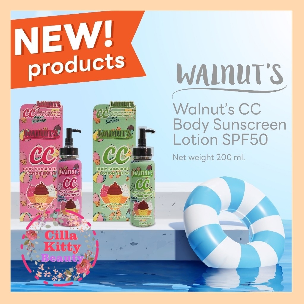 Jual CKB Walnuts CC Body Sunscreen Lotion SPF50 UVA UVB Protection ...