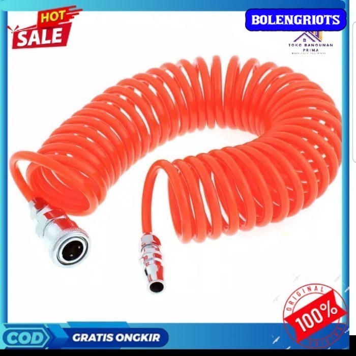 Jual Selang Angin Spiral Air Hose Recoil Kompresor Spiral M Meter Shopee Indonesia