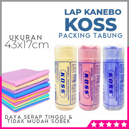 Jual Kain Lap Canebo Kanebo Chamois KOSS Mobil Motor Serat Tebal Lembut ...