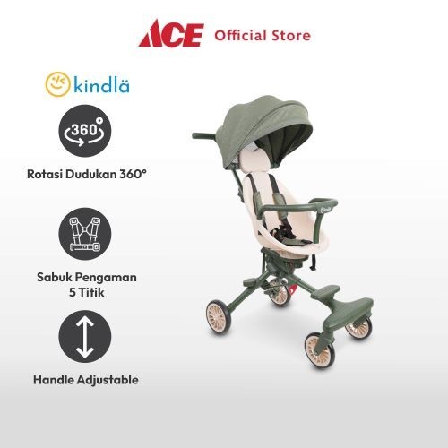 Jual Ace Kindla Little Lullaby Stroller Anak Reversible Hijau Kereta