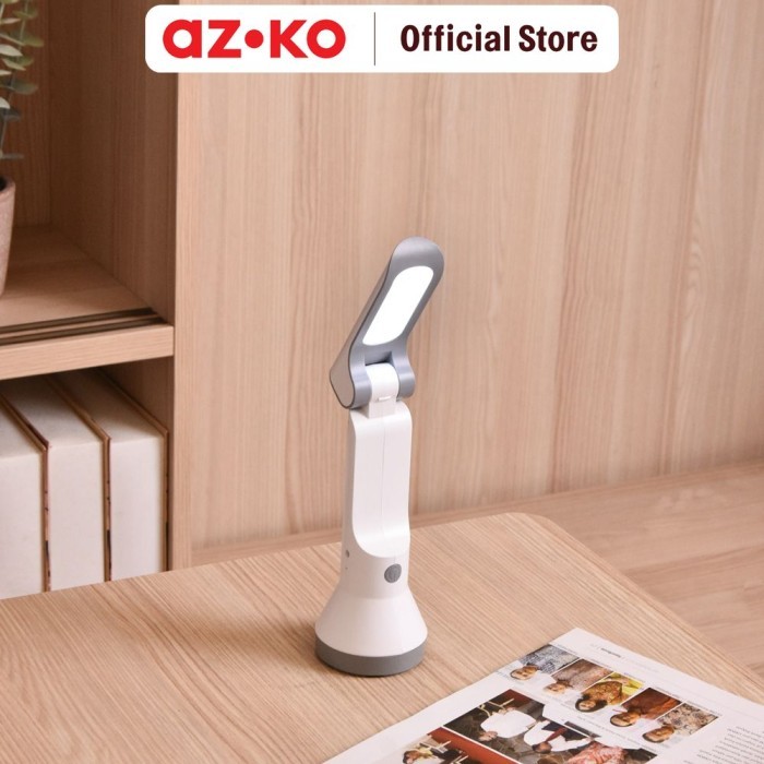 Jual AZKO Powerlite Senter Rechargeable Dengan Lampu Meja | Shopee ...