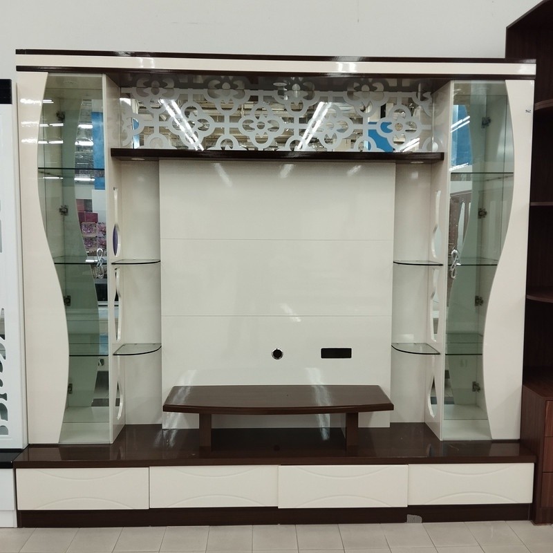 Jual Rak TV Minimalis Modern Buffet Meja TV Kaca Rak Serbaguna Meja TV ...