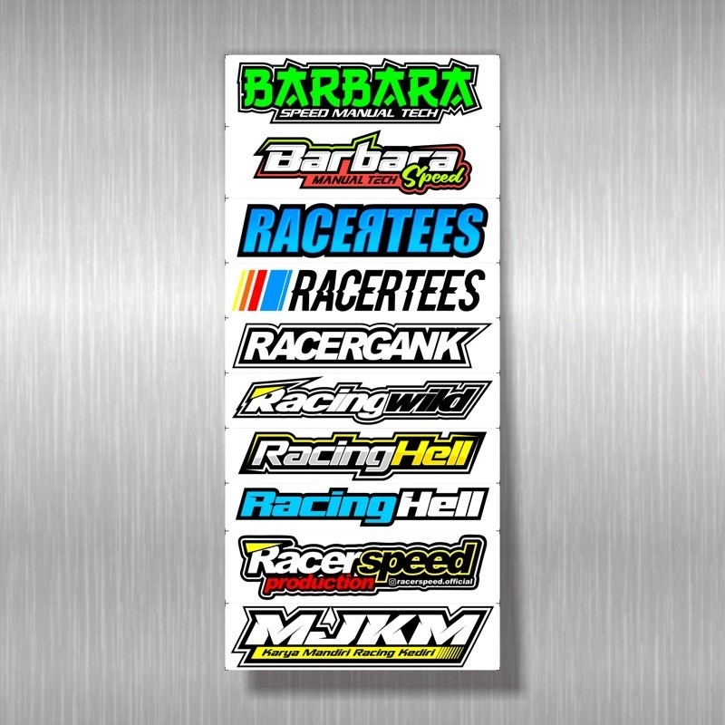 Jual STICKER RACING HELL BARBARA / STIKER MOTOR RC5 BARBARA / STIKER ...