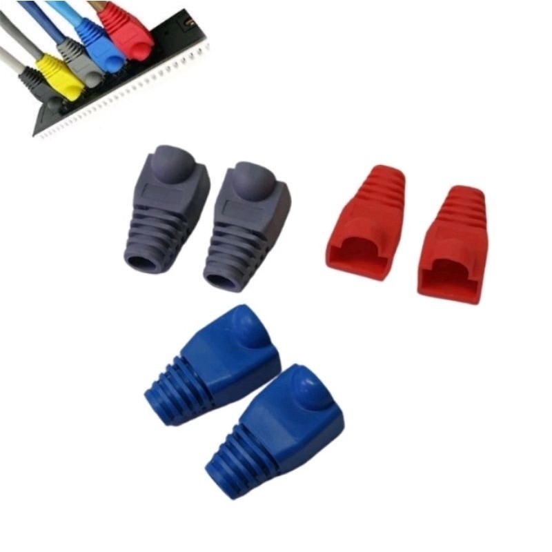 Jual PLUG BOOT RJ45 ISI 50 ( Sarung RJ45 ) | Shopee Indonesia