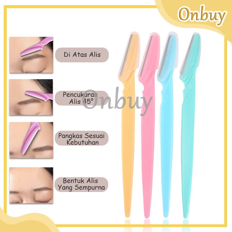Jual Pisau Cukur Alis Cukuran Alis Cambang Serbaguna Eyebrow Razor Alat ...