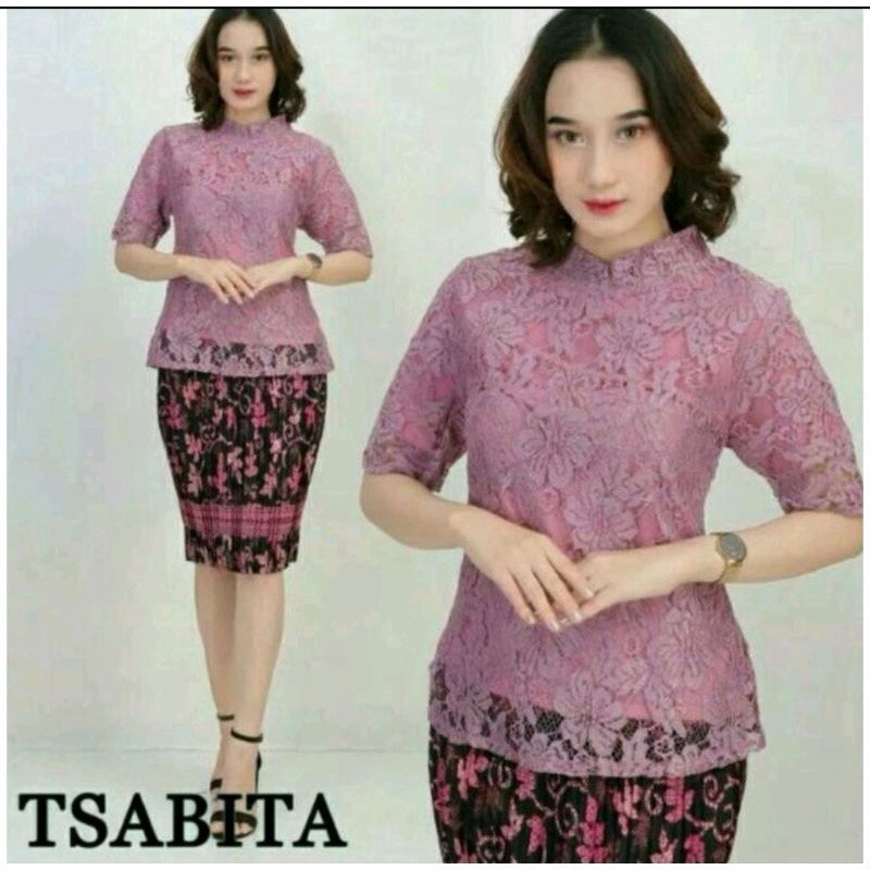 Jual Setelan Kebaya Shanghai Kebaya Dan Rok Pendek/Setelan Kebaya ...