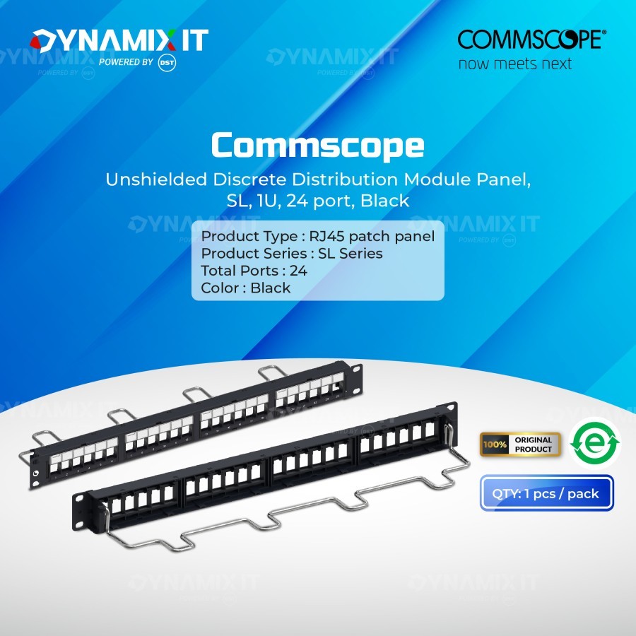 Jual COMMSCOPE AMP Blank Panel | Patch Panel 1U 24 port 760237040 | CPP ...