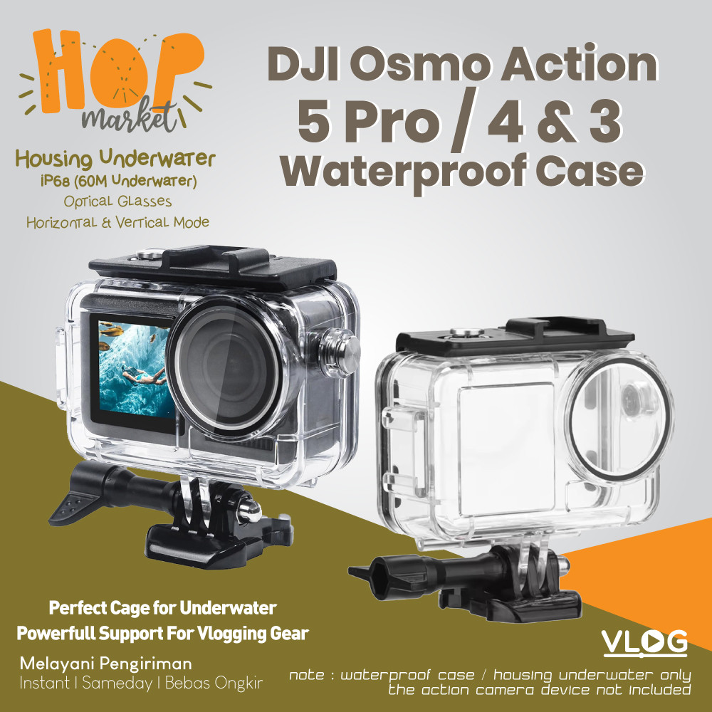 Jual KingMa Waterproof Case for DJI Action 4 / 3 Osmo Casing Camera ...