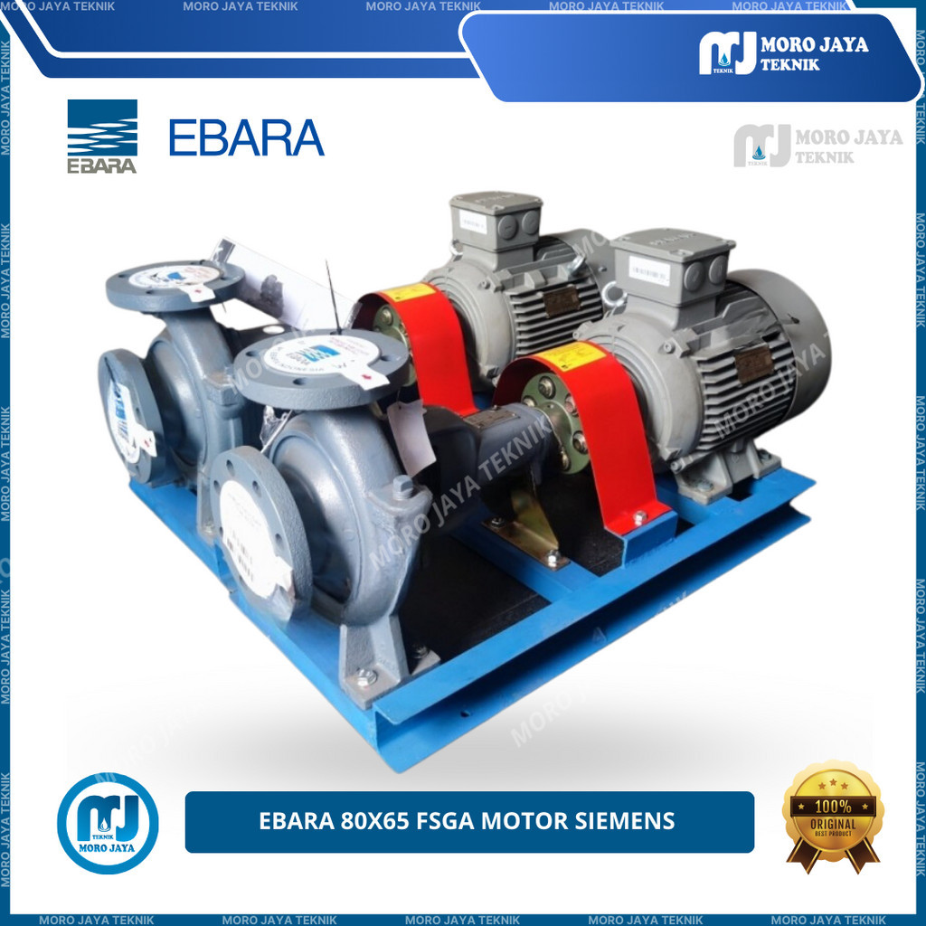 Jual Pompa Ebara 80x65 FSGA Motor Siemens 7,5Kw 10 Hp | Shopee Indonesia