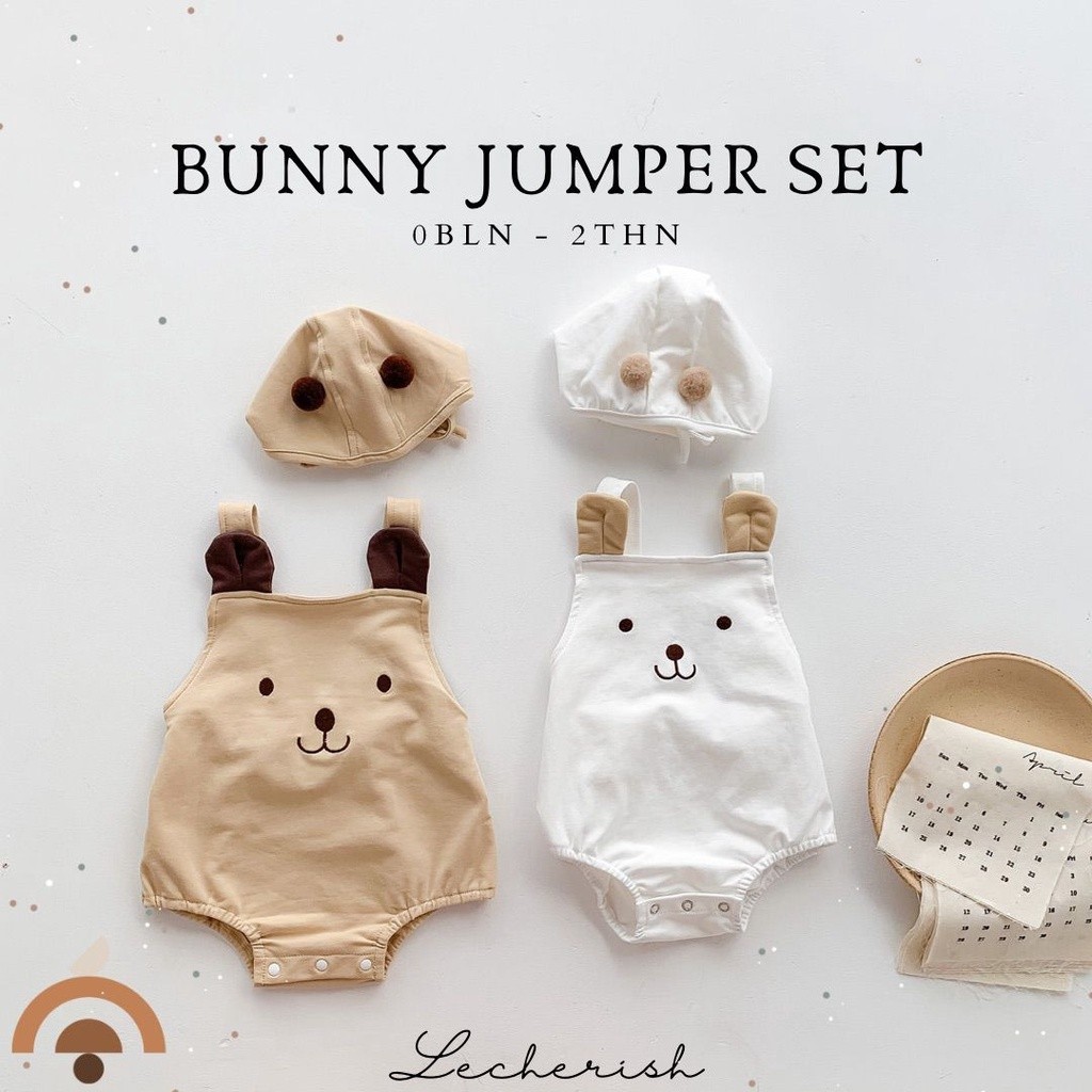 Jual Bunny jumper set /Romper bayi lucu unisex Shopee Indonesia