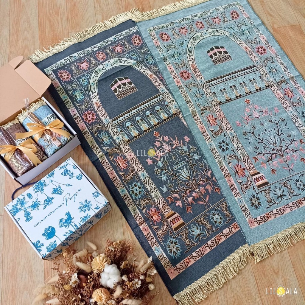 Sajadah Couple Bfitrop2 Hadiah Pernikahan Free Tasbih Kado Wedding Hampers Ramadhan Parcel Lebaran/Idul Fitri