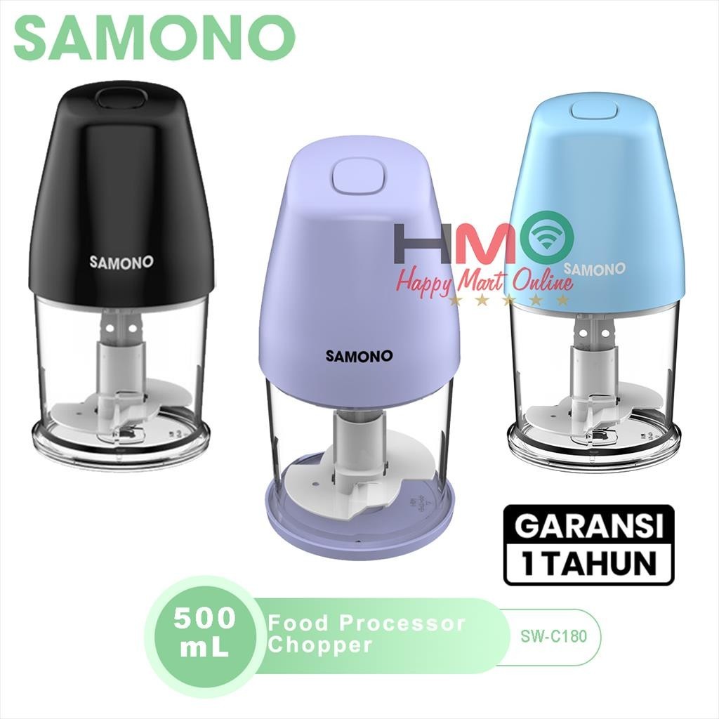 Jual Samono Food Processor 0.5 Liter Turbo Mini Chopper Samono SW-C180 ...