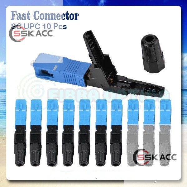 Jual Fast Connector SC UPC Fiber Optic SC/UPC FTTH 10 Pcs SSKACC ...