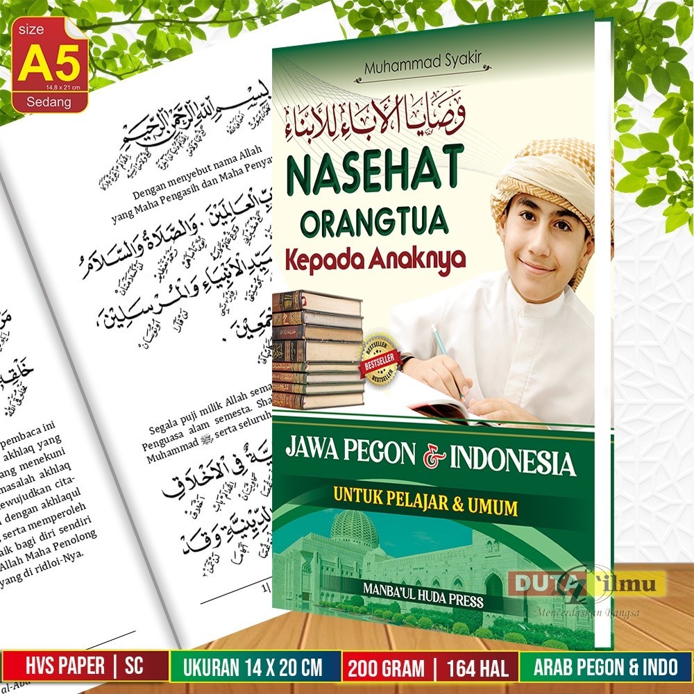 Jual Terjemah Kitab Washoya Li Abai Lil Abna Nasehat Orang Tua Kepada