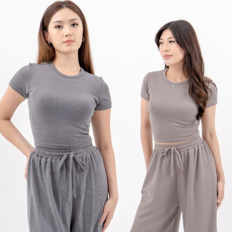 AIJO | Cia Oneck Top- Atasan Wanita Bodyfit