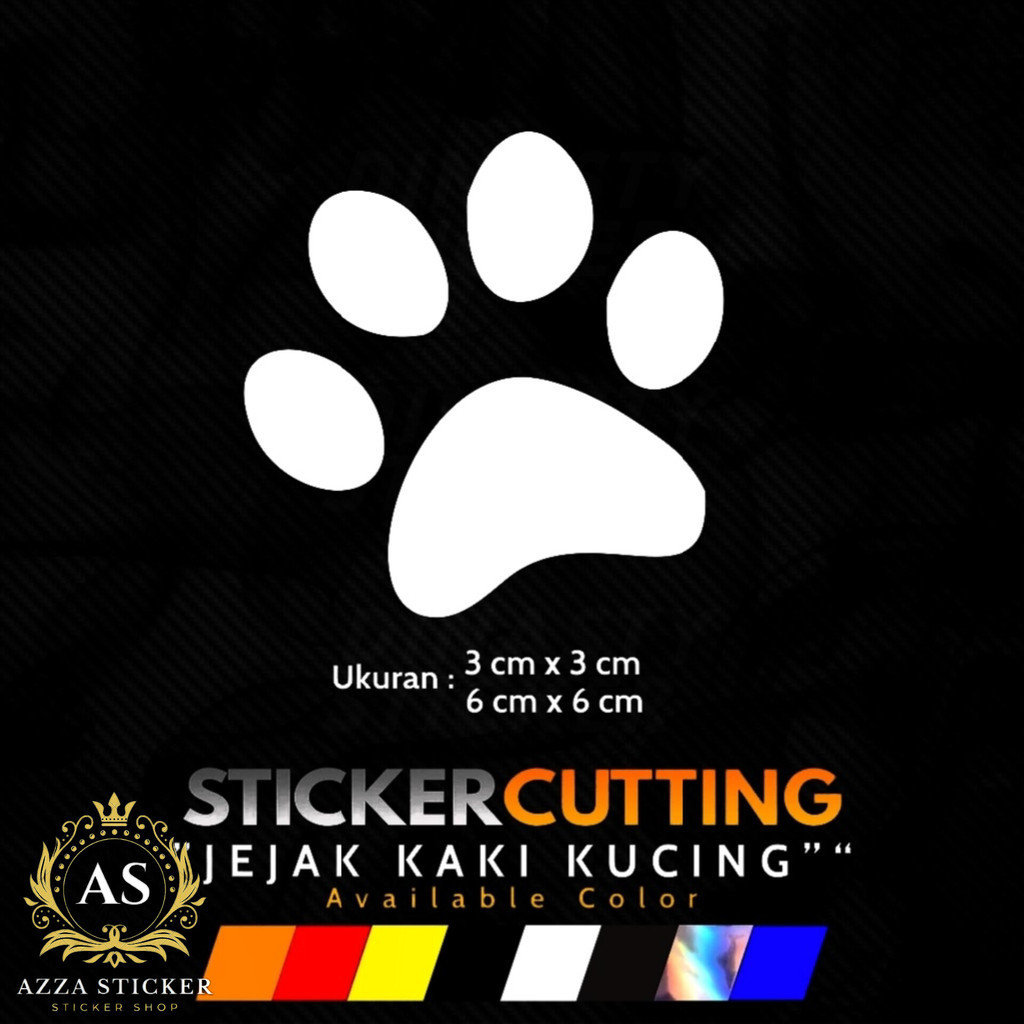 Jual STIKER JEJAK TAPAK KAKI KUCING CAT LOVERS | Shopee Indonesia