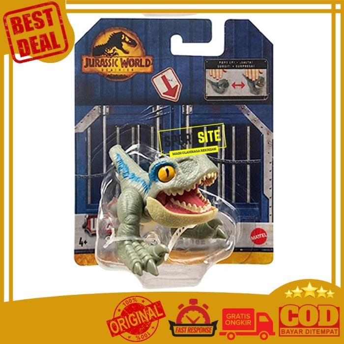 Jual Jurassic World Dominion Uncaged Wild Pop Ups Action Figure Dinosaurus Velociraptor Ka67