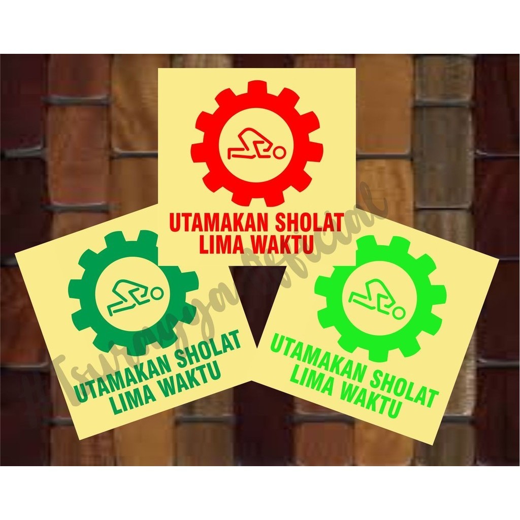 Jual Stiker Cutting Utamakan Sholat Lima Waktu Cutting Sticker ...