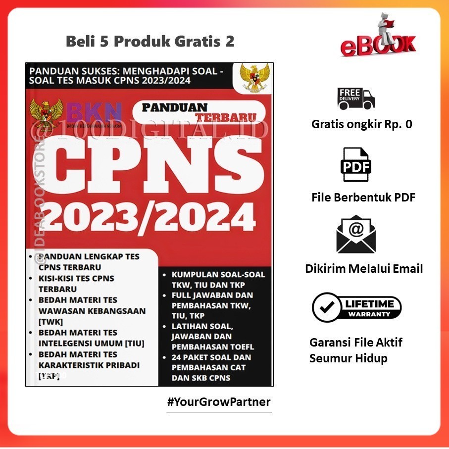 Jual Ebook Cpns Panduan Sukses Menghadapi Soal Soal Tes