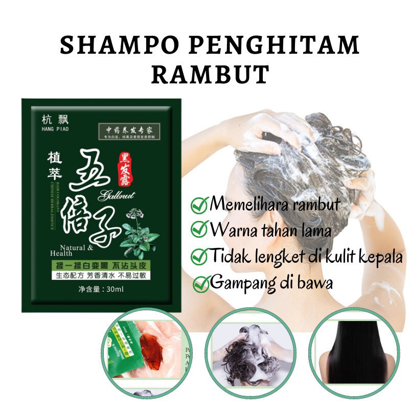 Jual BYBLACK HAIR | SAMPO SHAMPO SACHET SEMIR PEWARNA PENGHITAM RAMBUT ...