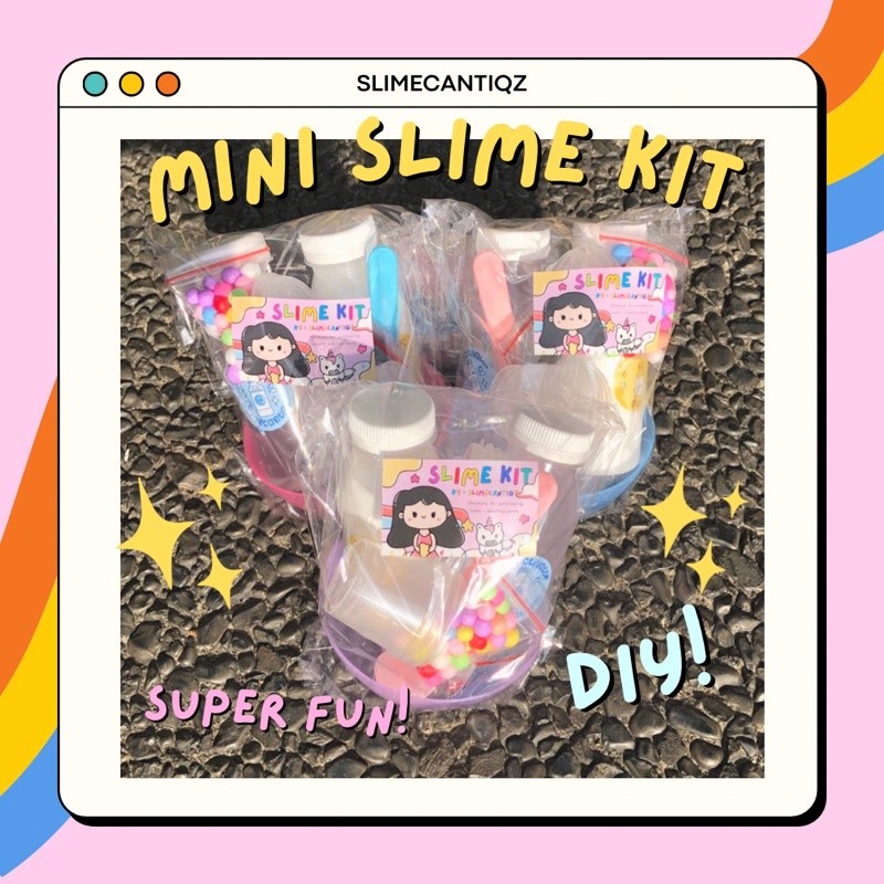 Jual Slime Kit mini komplit by slimecantiqz, tofu slime kit, souvenir ...