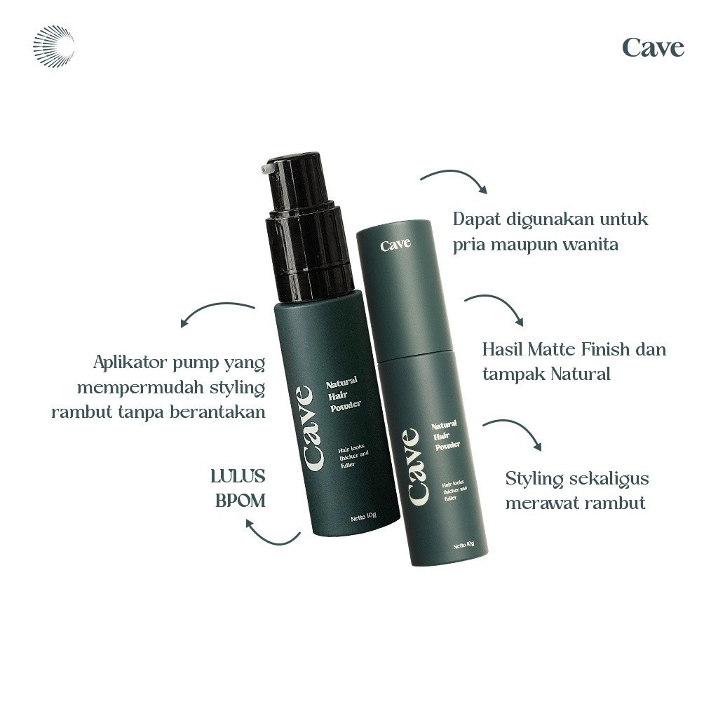 Jual Cave Natural Hair Powder 10 gr Cave | Shopee Indonesia