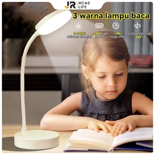Lampu Meja Belajar 3 Warna USB Rechargeable