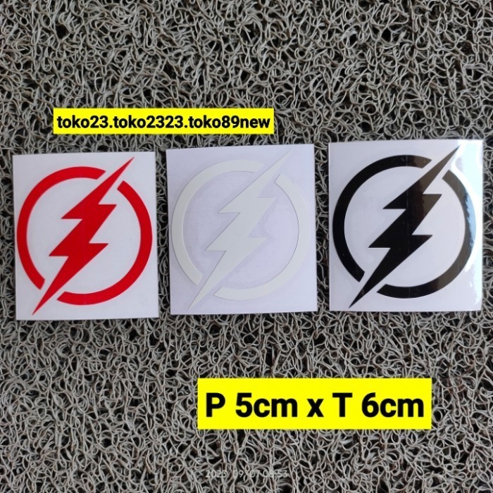 Jual stiker cutting motor gambar petir stiker helm - Putih | Shopee ...