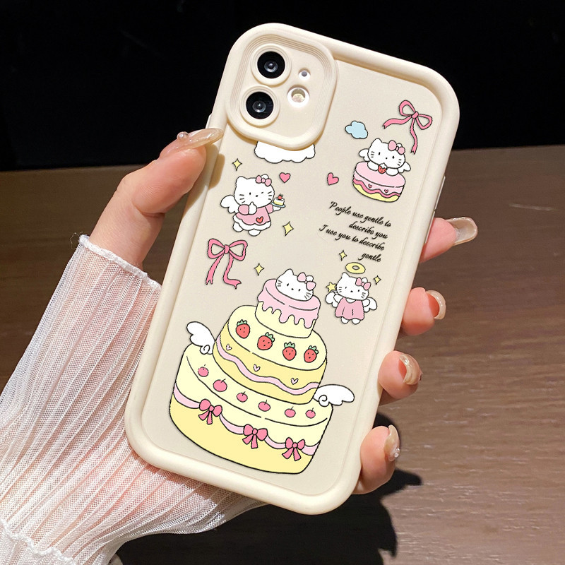 Vivo Y15 Kitty Phone Case Soft Silicone Hello Kitty Back Cover For