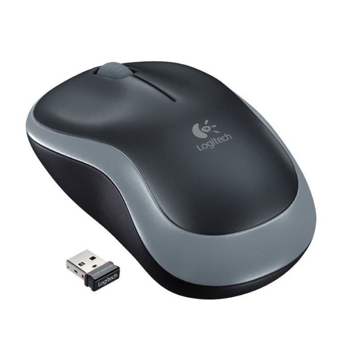 Jual Logitech Mouse Wireless M185 - Hitam - Grey | Shopee Indonesia
