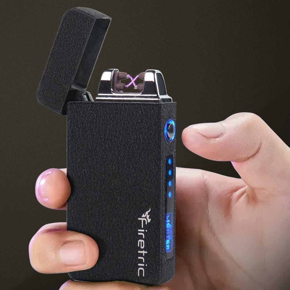 Jual Firetric Korek Api Elektrik Pulse Plasma Cross Double Arc Lighter ...