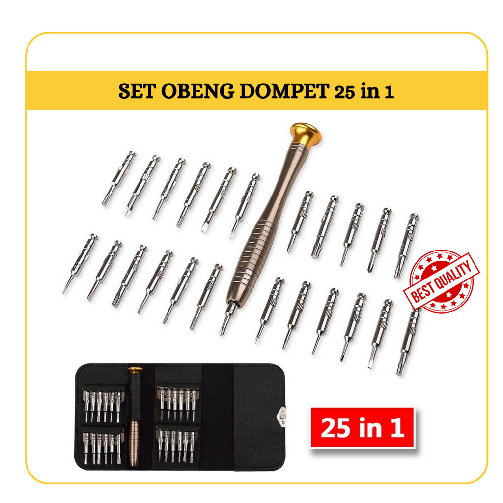 Jual SET OBENG 25 IN 1 MODEL DOMPET - OBENG [OKD] | Shopee Indonesia