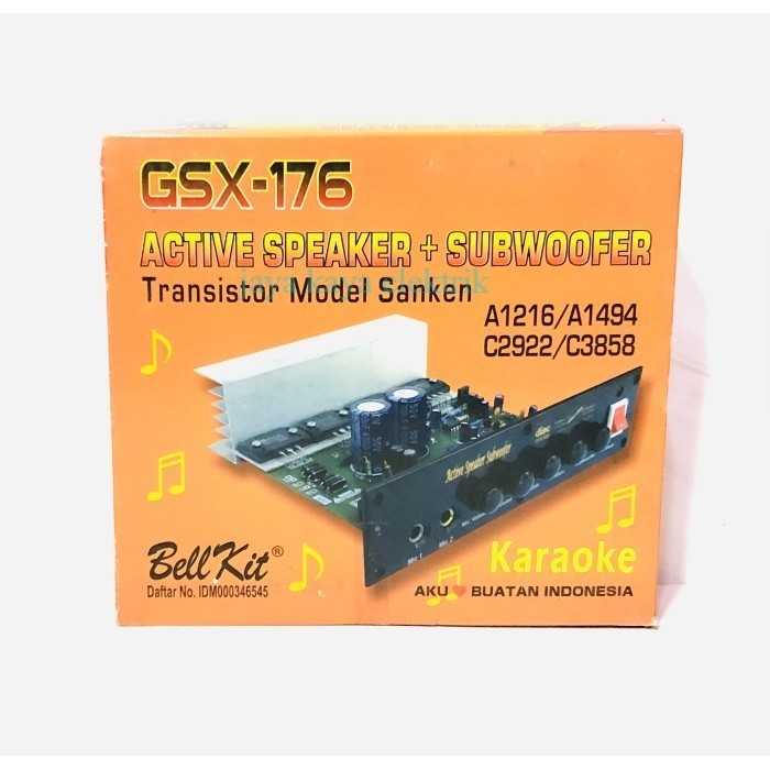 Jual Kit Power Speker Aktive Stereo GSX - 176 + Subwoofer | Shopee ...