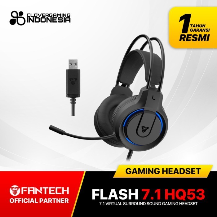 Jual Fantech HQ53 / HQ 53 HQ-53 Flash 7.1 USB Wired Gaming Headset ...