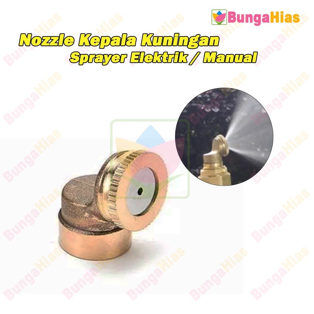 Jual Nozzle Kepala Sprayer Kuningan Spuyer Elektrik Manual Kompresor ...